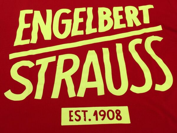 T-shirt Engelbert Strauss e.s czerwono żółta