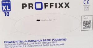 Rękawice nitrylowe bezpudrowe PROFFIXX mocne!!! OSTATNIE SZTUKI