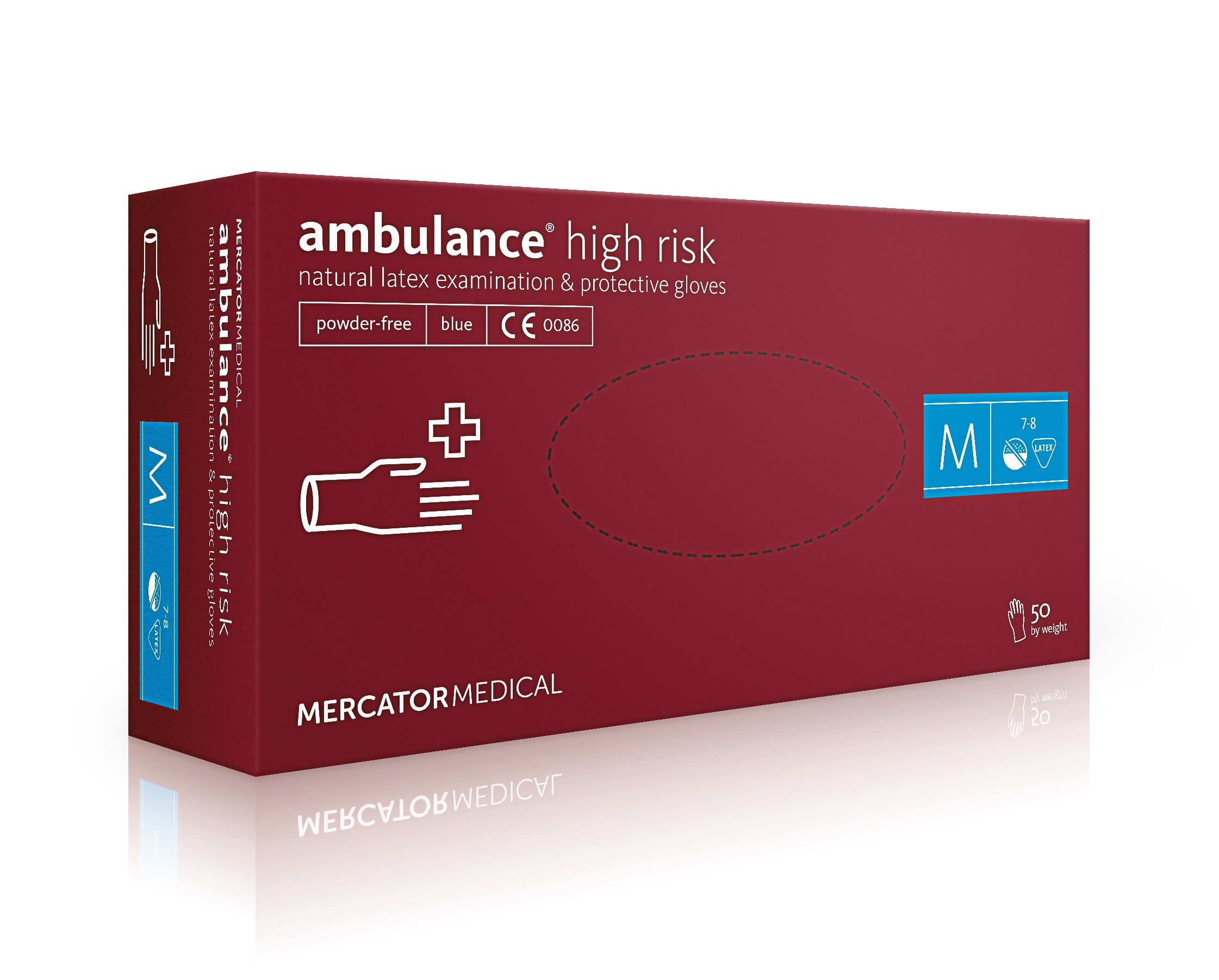 Rękawice diagnostyczne ambulance® high risk długi mankiet!!!